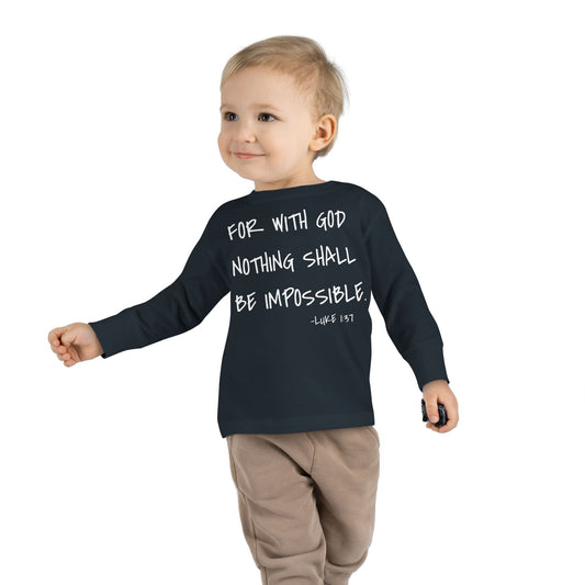 GOD DID - Toddler Long Sleeve T-Shirt