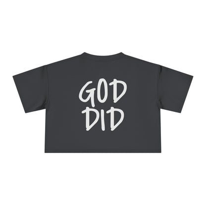 GOD DID - Women's Crop Tee