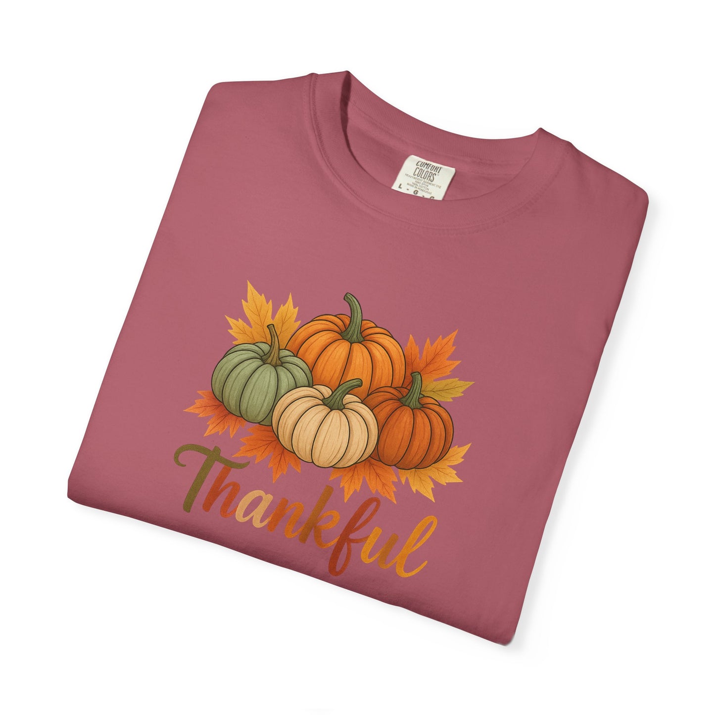 Thankful Pumpkin Patch T-shirt, Fall Leaves, Thanksgiving Tee, Autumn Vibes