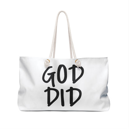 GOD DID - Weekender Bag