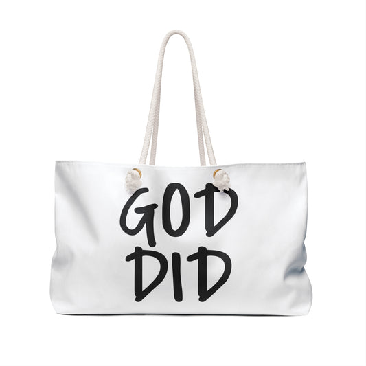 GOD DID - Weekender Bag