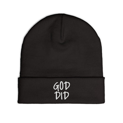 GOD DID - Knit Beanie (Embroidered)