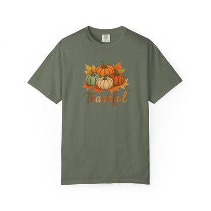 Thankful Pumpkin Patch T-shirt, Fall Leaves, Thanksgiving Tee, Autumn Vibes