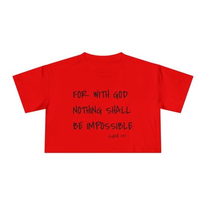 GOD DID - Women's Crop Tee