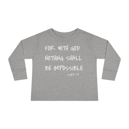 GOD DID - Toddler Long Sleeve T-Shirt