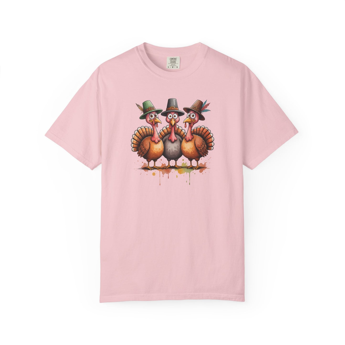 Funny Thanksgiving Turkey Trio T-shirt, Fall Celebration, Family Gatherings, Holiday Apparel, Thanksgiving Gift