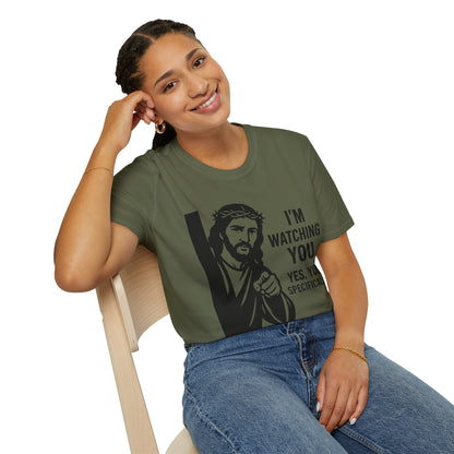 Jesus "I'm Watching You" T-Shirt, Funny Gift for Friends