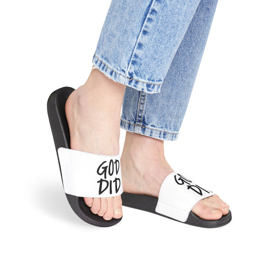 GOD DID - Women's Removable-Strap Sandals