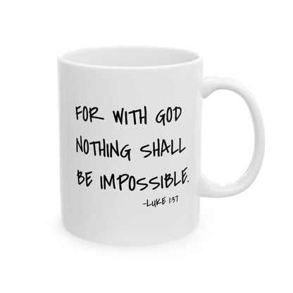 GOD DID - Ceramic Mug, (11oz, 15oz)