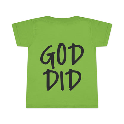 GOD DID - Faith Inspired Toddler T-shirt