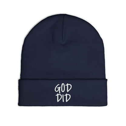 GOD DID - Knit Beanie (Embroidered)