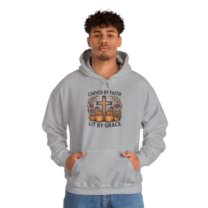 Carved by Faith Lit by Grace Shirt - Faith-Inspired Fall Hoodie