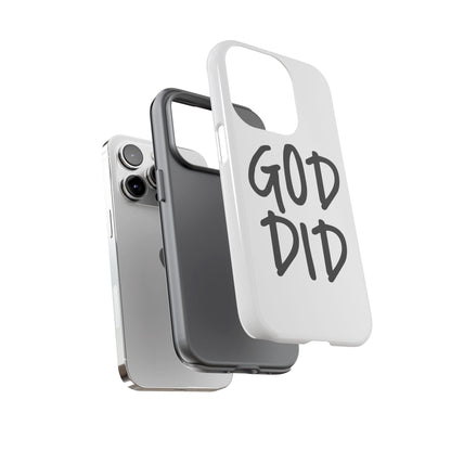 GOD DID - Apple iPhone Case(iPhone 13, 14, 15, 16, 17 Pro/Pro Max)