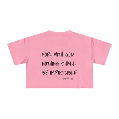 GOD DID - Women's Crop Tee