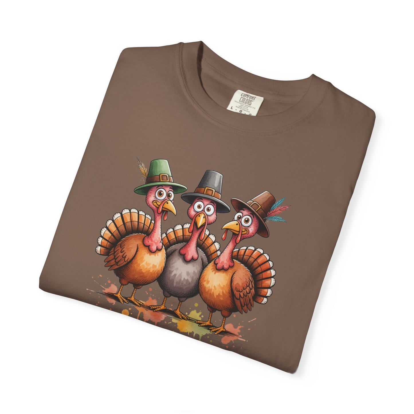 Funny Thanksgiving Turkey Trio T-shirt, Fall Celebration, Family Gatherings, Holiday Apparel, Thanksgiving Gift