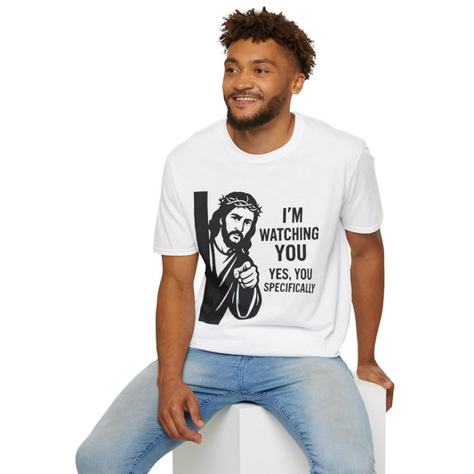 Jesus "I'm Watching You" T-Shirt, Funny Gift for Friends