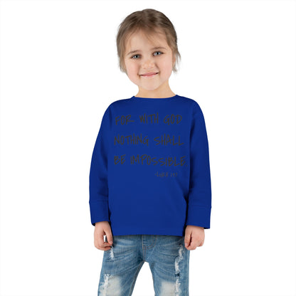 GOD DID - Toddler Long Sleeve T-Shirt