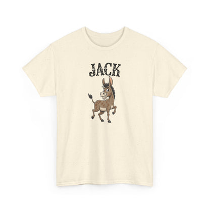 Jack The Ass T-Shirt | Cute Farm Animal Graphic Tee | Sarcastic Humor Wordplay Apparel