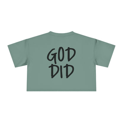 GOD DID - Women's Crop Tee