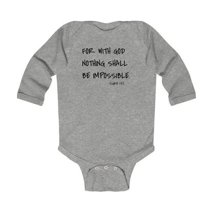 GOD DID - Infant Long Sleeve Onesie