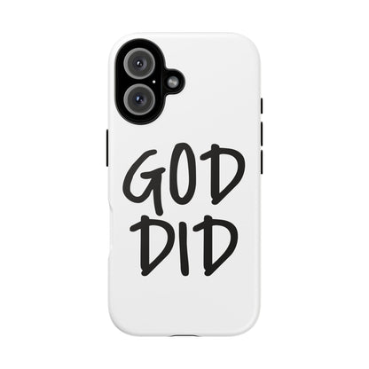 GOD DID - Apple iPhone Case(iPhone 13, 14, 15, 16, 17 Pro/Pro Max)