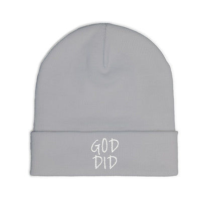 GOD DID - Knit Beanie (Embroidered)