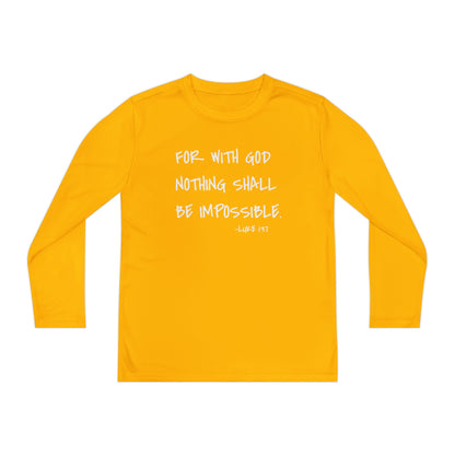 GOD DID - Youth Long Sleeve T-Shirt
