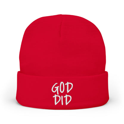 GOD DID - Knit Beanie (Embroidered)