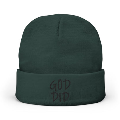 GOD DID - Knit Beanie (Embroidered)
