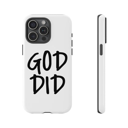 GOD DID - Apple iPhone Case(iPhone 13, 14, 15, 16, 17 Pro/Pro Max)