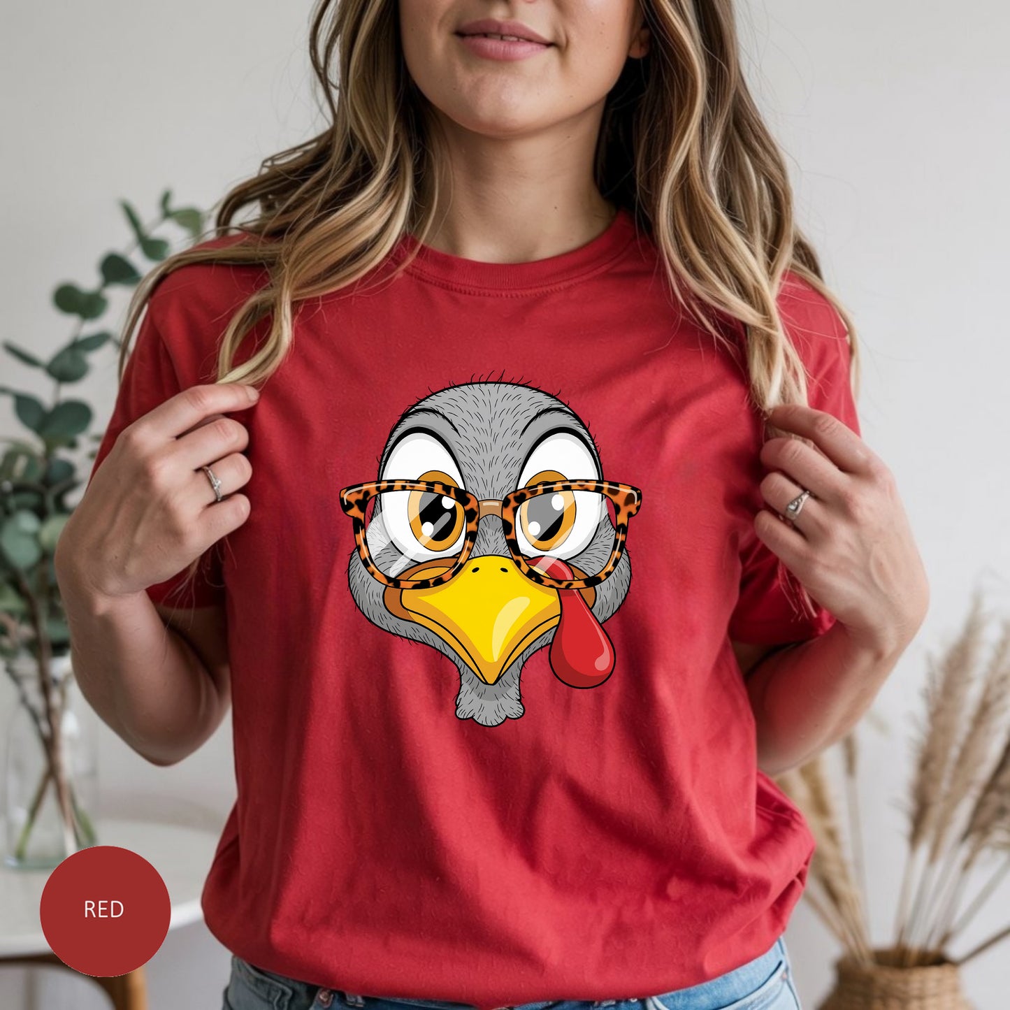 Quirky Turkey Thanksgiving T-Shirt, Funny Holiday Tee, Casual Thanksgiving Apparel