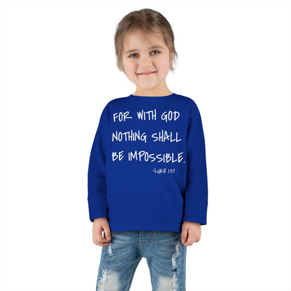 GOD DID - Toddler Long Sleeve T-Shirt