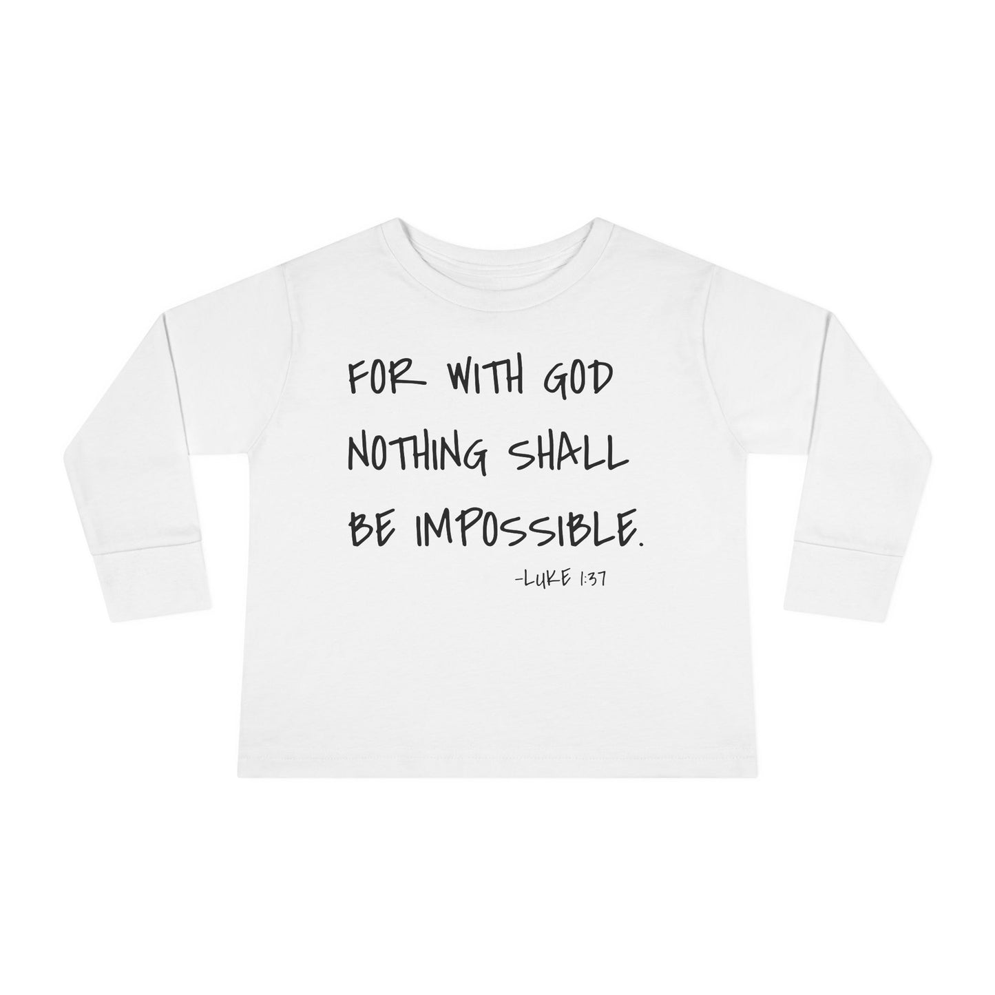 GOD DID - Toddler Long Sleeve T-Shirt