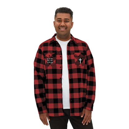 GOD DID - Flannel Faith Based Shirt