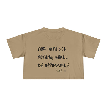 GOD DID - Women's Crop Tee