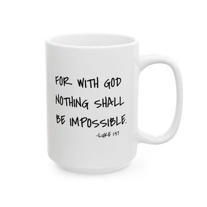 GOD DID - Ceramic Mug, (11oz, 15oz)