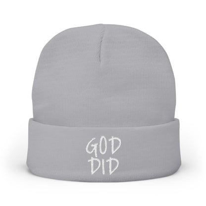 GOD DID - Knit Beanie (Embroidered)