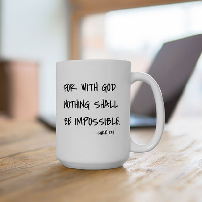 GOD DID - Ceramic Mug, (11oz, 15oz)