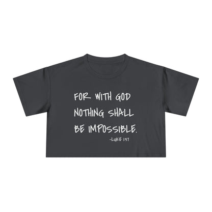 GOD DID - Women's Crop Tee