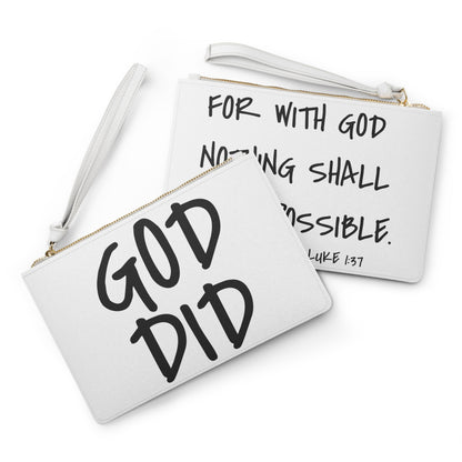 GOD DID - Clutch Bag