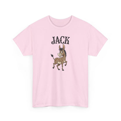 Jack The Ass T-Shirt | Cute Farm Animal Graphic Tee | Sarcastic Humor Wordplay Apparel
