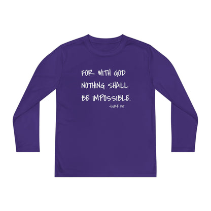 GOD DID - Youth Long Sleeve T-Shirt