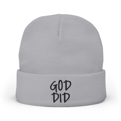 GOD DID - Knit Beanie (Embroidered)