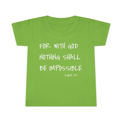 GOD DID - Faith Inspired Toddler T-shirt