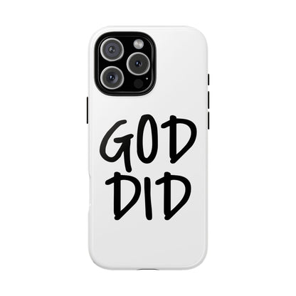 GOD DID - Apple iPhone Case(iPhone 13, 14, 15, 16, 17 Pro/Pro Max)