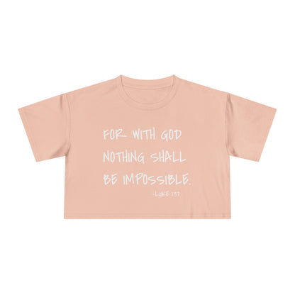 GOD DID - Women's Crop Tee