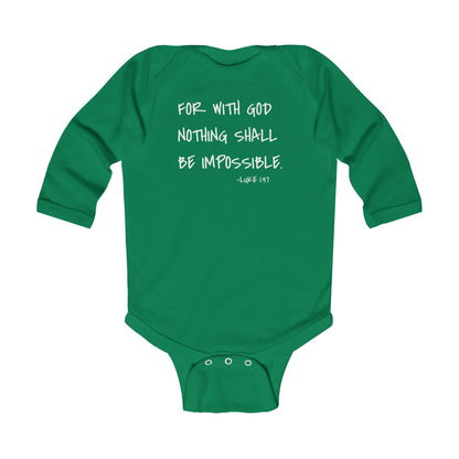 GOD DID - Infant Long Sleeve Onesie