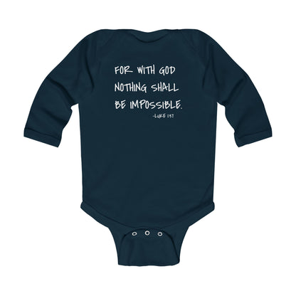 GOD DID - Infant Long Sleeve Onesie
