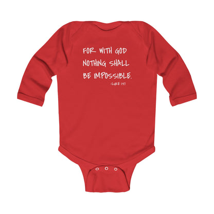 GOD DID - Infant Long Sleeve Onesie