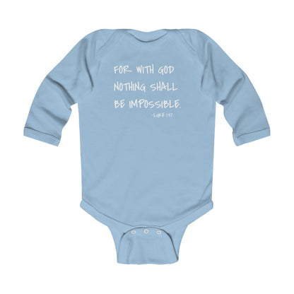 GOD DID - Infant Long Sleeve Onesie